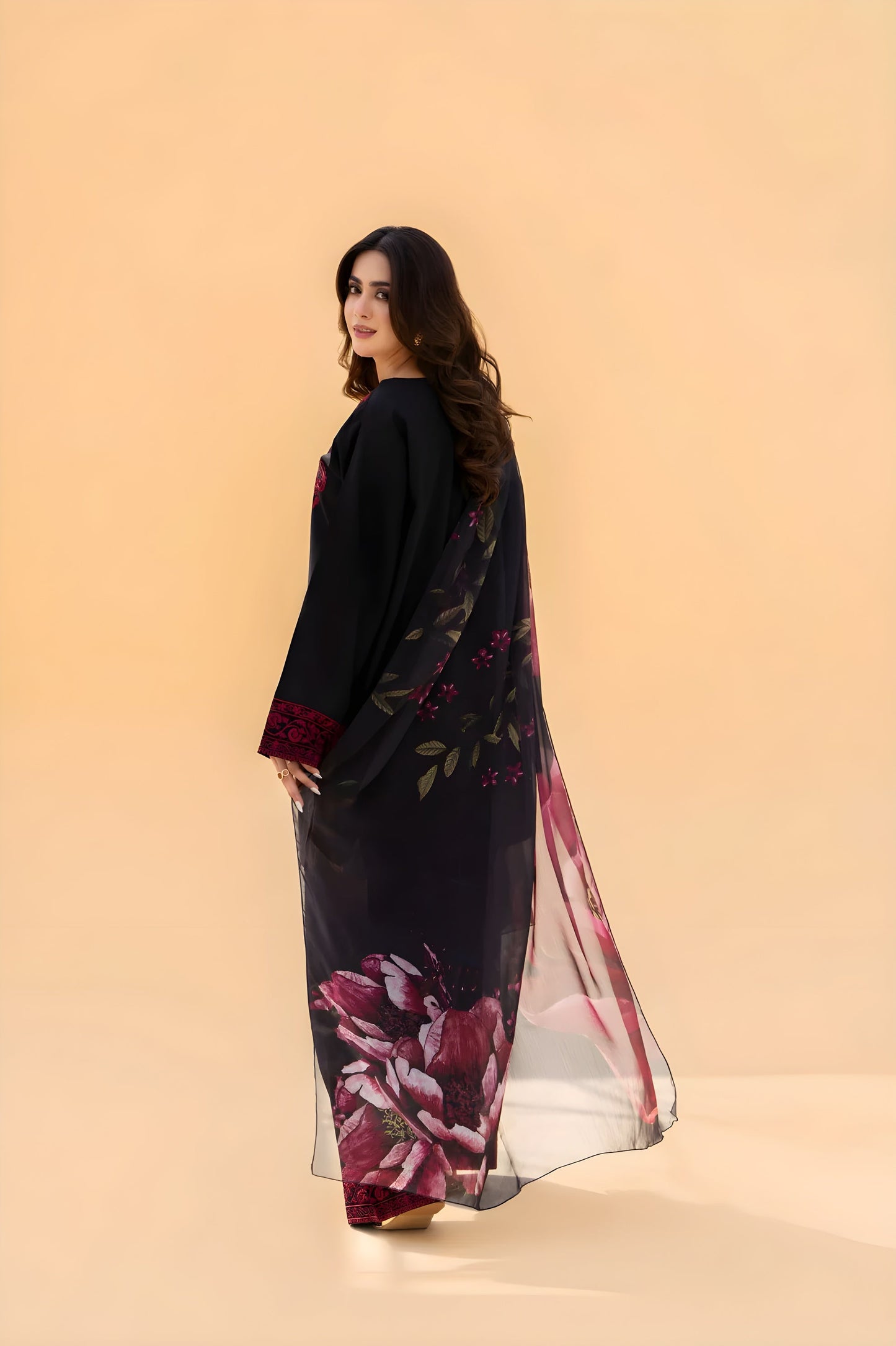 FINE-DHANAK EMBROIDERED 3PC D#1005