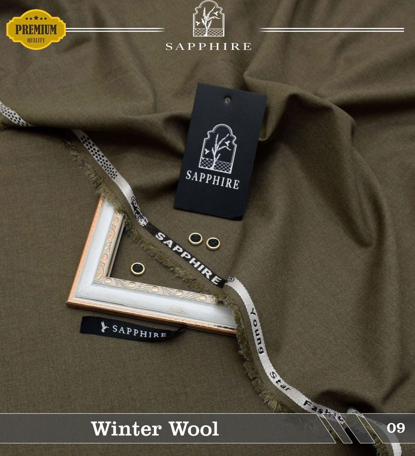 MEN’S UNSTITCHED WINTER WOOL SUIT - CODE-09