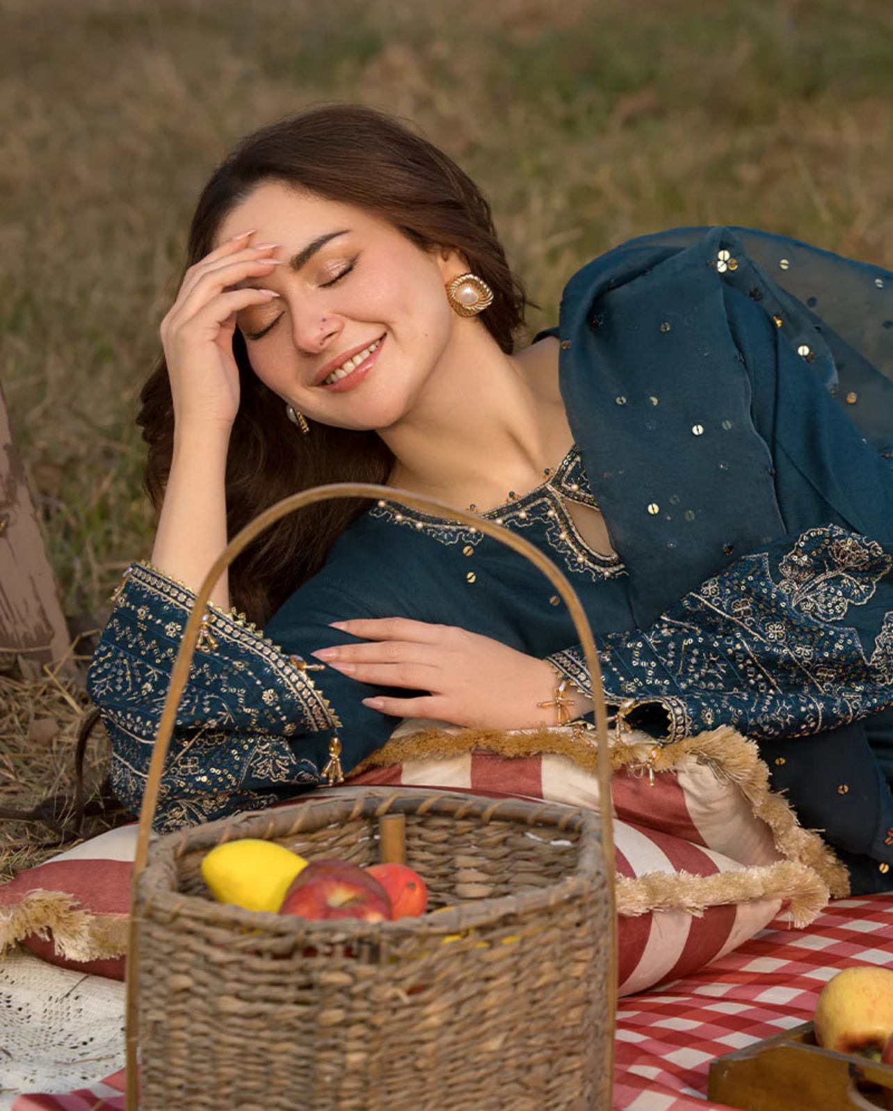 FINE-DHANAK EMBROIDERED 3PC D#1013