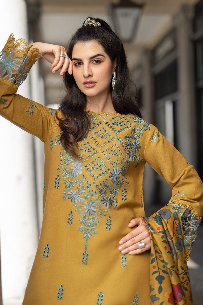 FINE-DHANAK EMBROIDERED 3PC D#1011