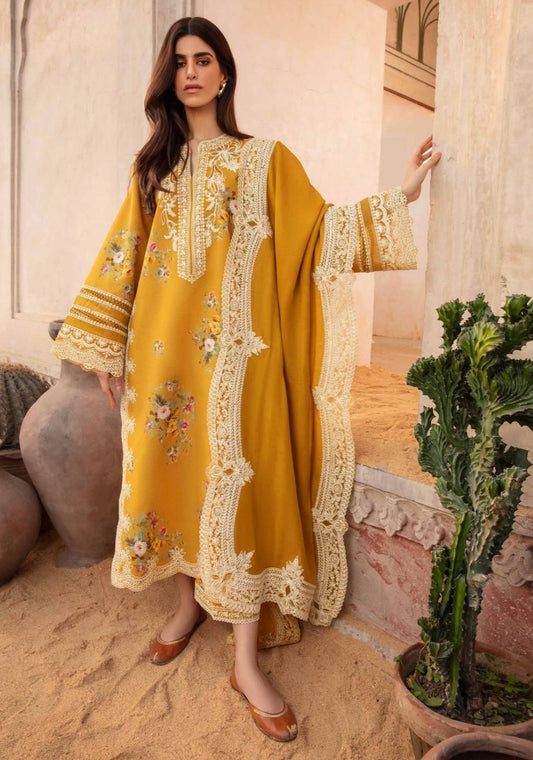 FINE-DHANAK EMBROIDERED 3PC D#1015