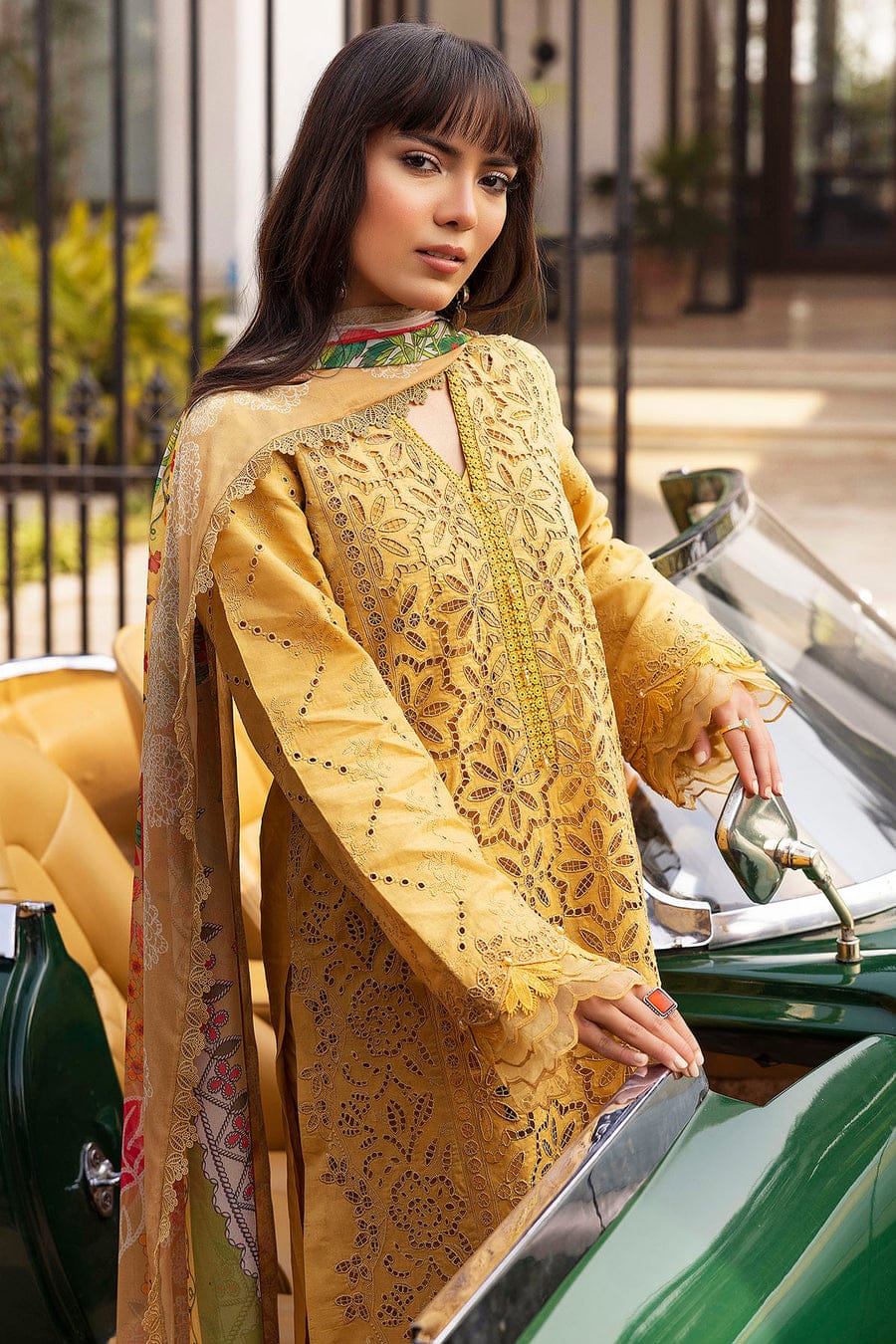 FINE-DHANAK EMBROIDERED 3PC D#1004