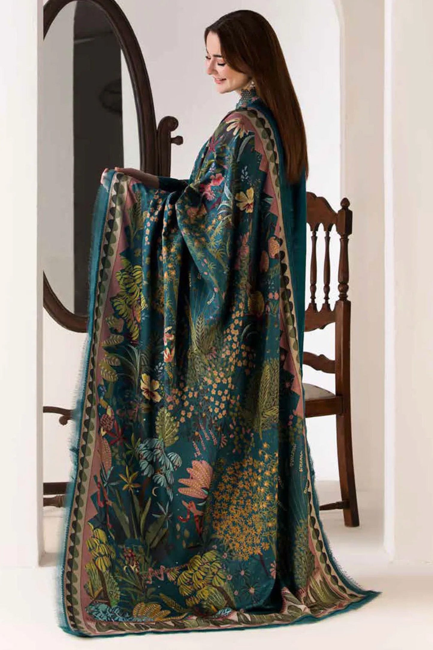 FINE-DHANAK EMBROIDERED 3PC D#1003