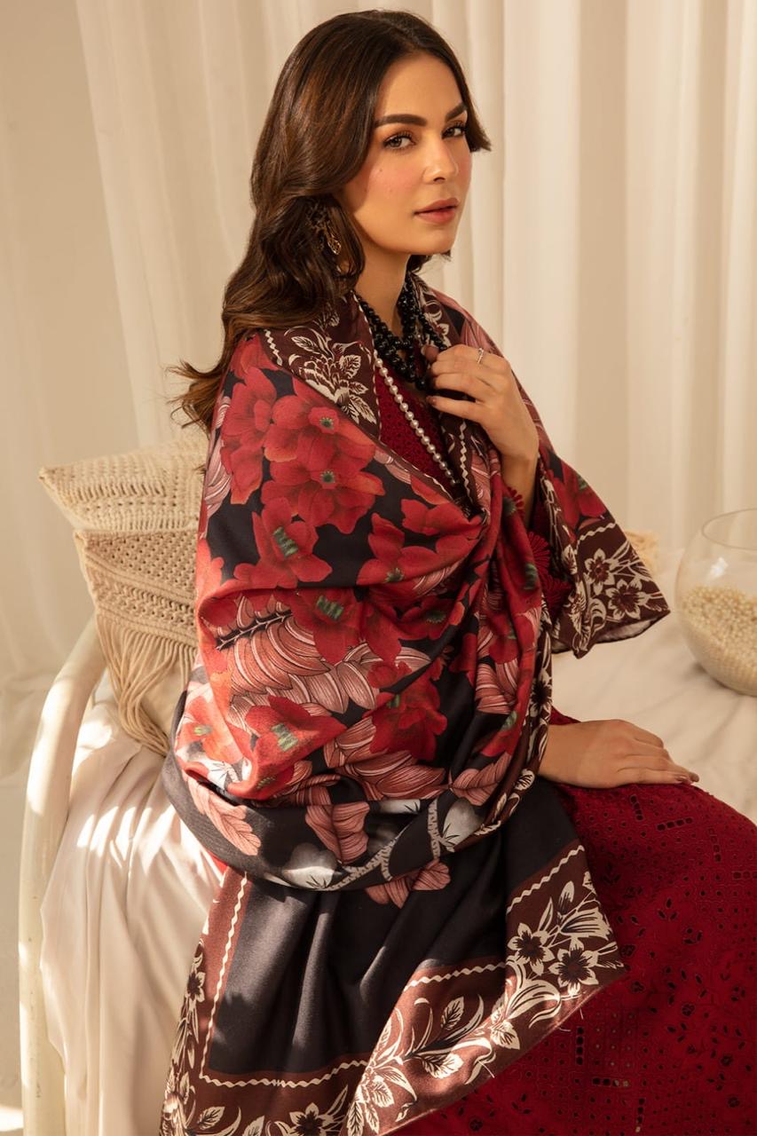 FINE-DHANAK EMBROIDERED 3PC D#1010