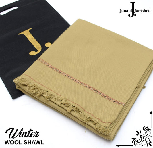 MEN’S WINTER WOOL SHAWL - SKIN
