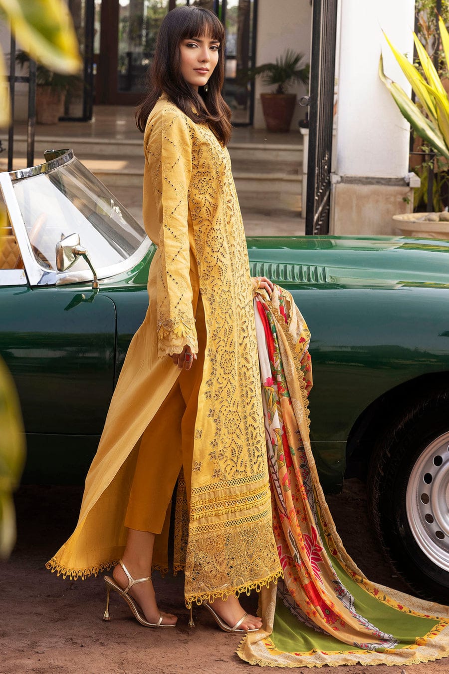 FINE-DHANAK EMBROIDERED 3PC D#1004