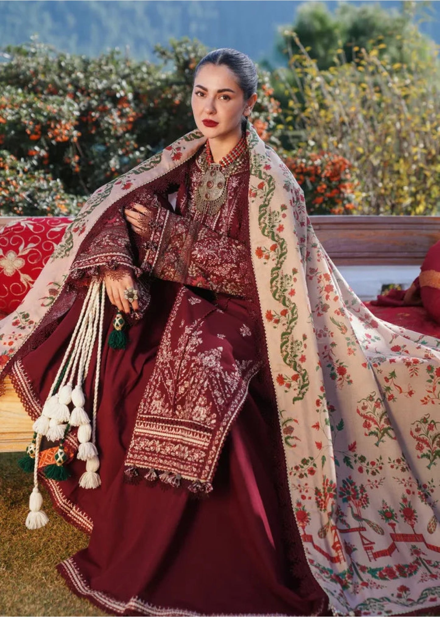 FINE-DHANAK EMBROIDERED 3PC D#1001