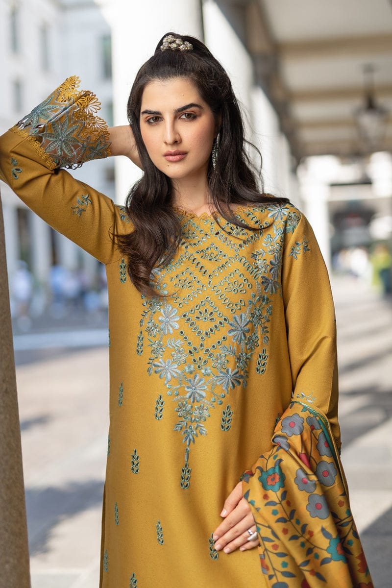FINE-DHANAK EMBROIDERED 3PC D#1011