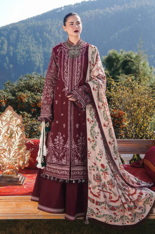 FINE-DHANAK EMBROIDERED 3PC D#1001