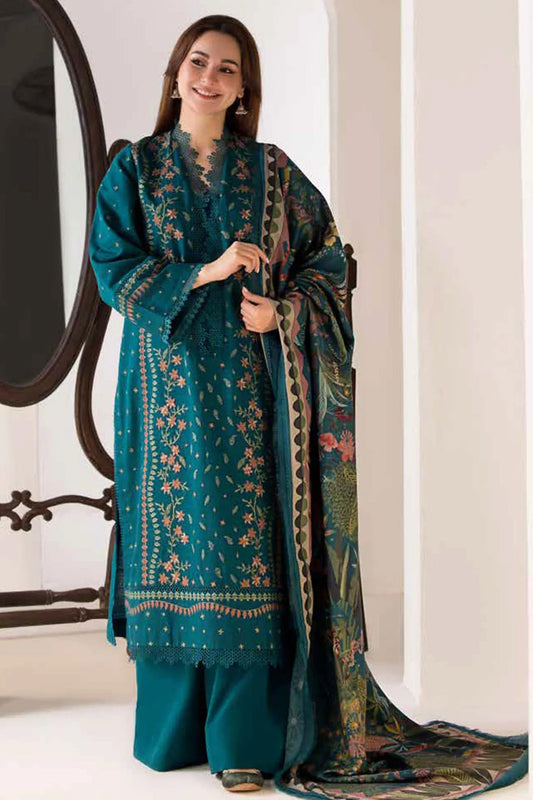 FINE-DHANAK EMBROIDERED 3PC D#1003