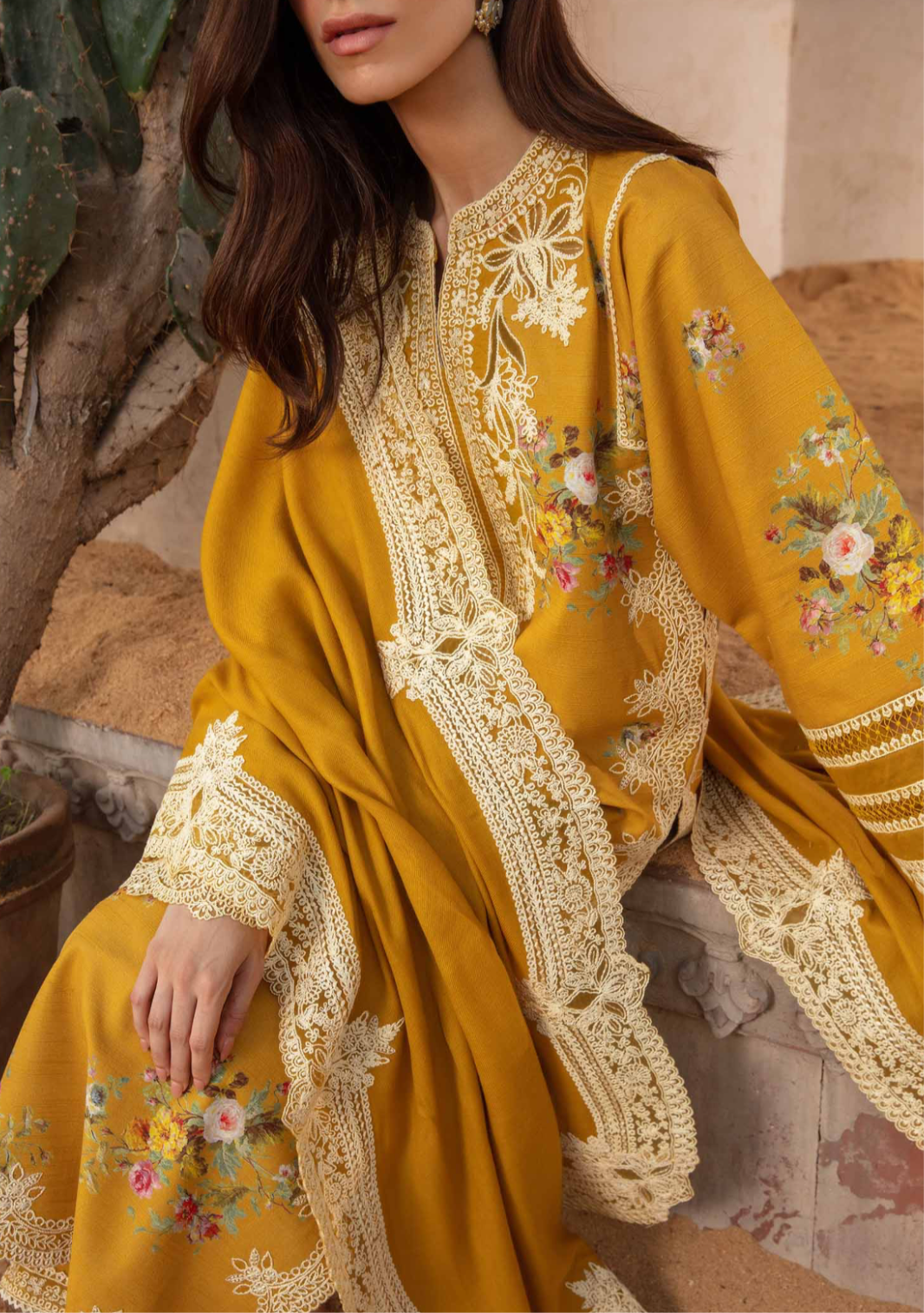 FINE-DHANAK EMBROIDERED 3PC D#1015